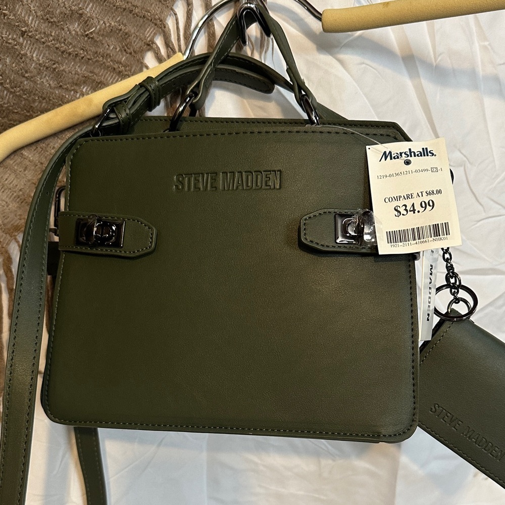 Steve Madden Olive Satchel with Detachable Strap
